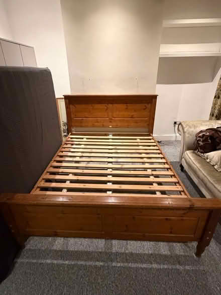 Photo of free Kingside wooden bed frame (Tottenham Hale N15) #1