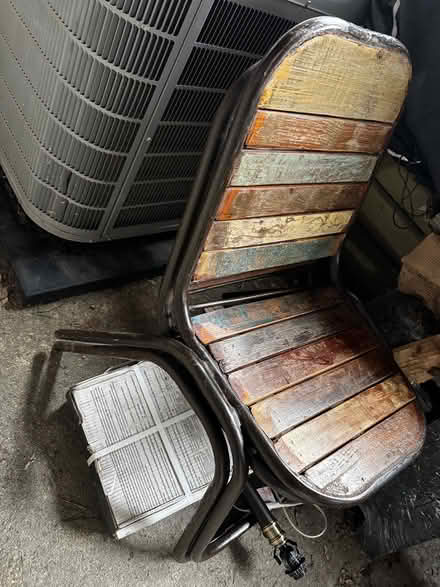 Photo of free Wooden chairs with metal frame (Southie) #1