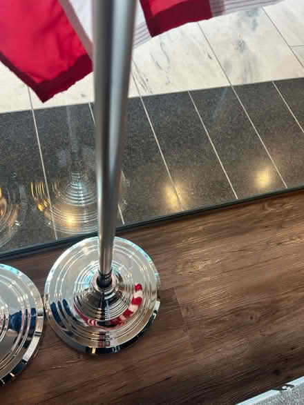 Photo of free 4 Flag poles, stands and finial (McLean near Spring Hill Road) #2