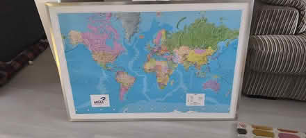 Photo of free World Map in Frame (Lawns SN3) #1