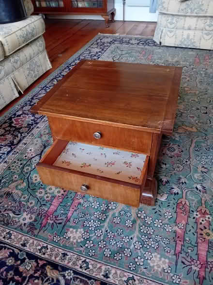 Photo of free Vintage low wooden table (Dorchester near Top o' Town) #2