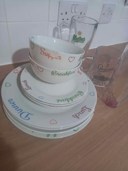 Photo of free Plates bowls and glasses (Stourbridge DY8) #1