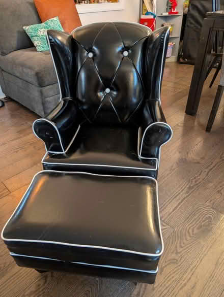 Photo of free Sturdy child chair and ottoman (West Conshohocken) #1