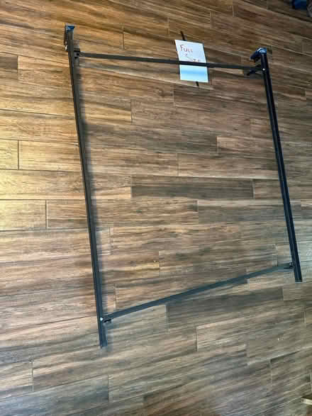 Photo of free full size metal bedframe (Albuquerque) #1