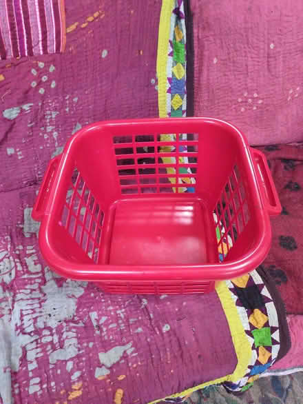 Photo of free Nice little red laundry basket (Halton LA2) #1