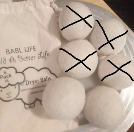 Photo of free two wool dryer balls (Britannia) #1