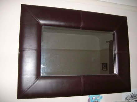 Photo of free Brown faux leather mirror (Great Moor SK2) #1