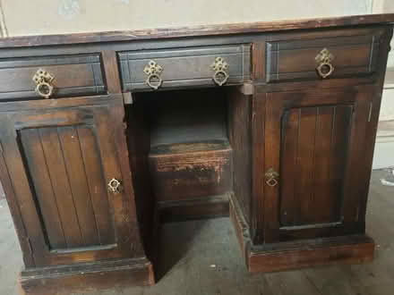 Photo of free Unusual, Vintage Knee-hole Desk (Breadsall DE21) #3