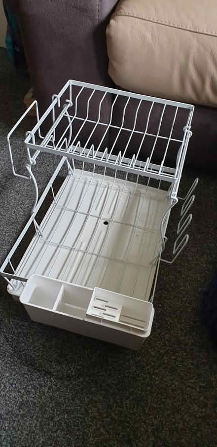 Photo of free White metal tiered draining rack (Chorley PR6) #2