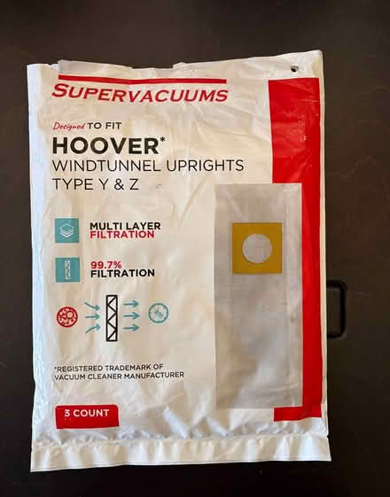 Photo of free Hoover vacuum bag Y & Z (Downtown near Southside Park) #1