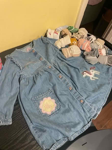 Photo of free Pretty denim dress, puzzle & nonslip grip socks (Leytonstone E11) #4