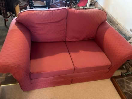 Photo of free Laura Ashley red sofa (Biddulph Moor ST8) #2