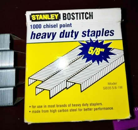 Photo of free Stanley 5/8” Heavy Duty Staples (Silver Spring MD) #1