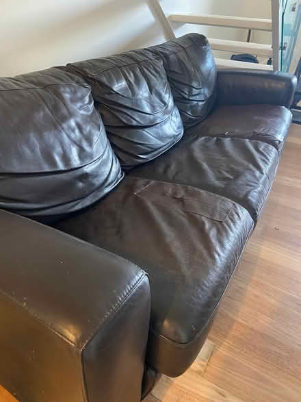 Photo of free 3 seater, leather sofa bed (Waverley, Sydney) #1