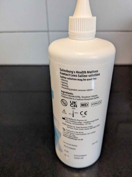 Photo of free Contact lens saline solution (Aldrington BN3) #2
