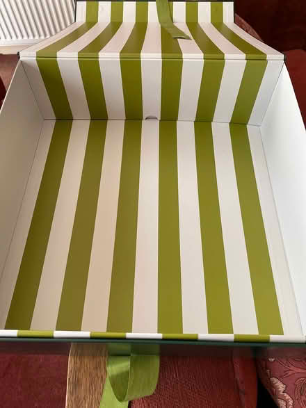 Photo of M&S Hamper box striped inside (Wallasey CH45) #1