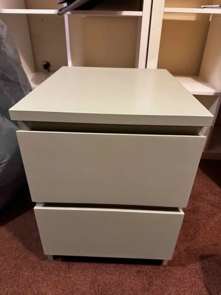 Photo of free IKEA Malm 2 drawer bedside table (Port of Rosyth KY11) #1