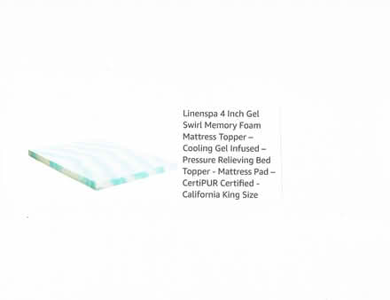 Photo of free Bed Memory Foam Mattress Topper (Southeast) #1