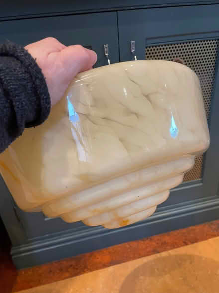 Photo of free 2 vintage glass lampshades (Chorlton M21) #2