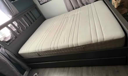 Photo of free Queen IKEA bed with 2-drawers (94089) #1