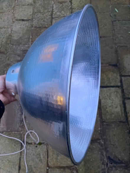 Photo of free Large metal 'bowl' pendant lampshade (New England Quarter BN1) #1