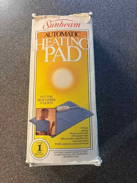 Photo of free Sunbeam Heating Pad (Highland Ave, RWC) #1