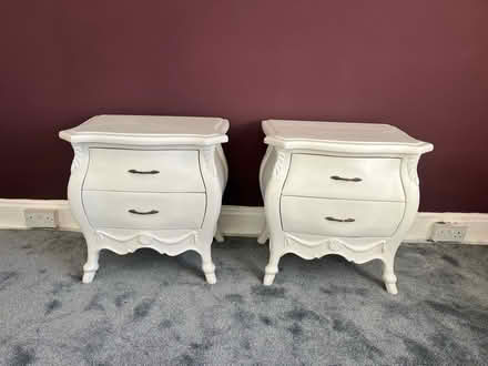 Photo of free Pair of two draw bedside cabinets (Bushey) #1