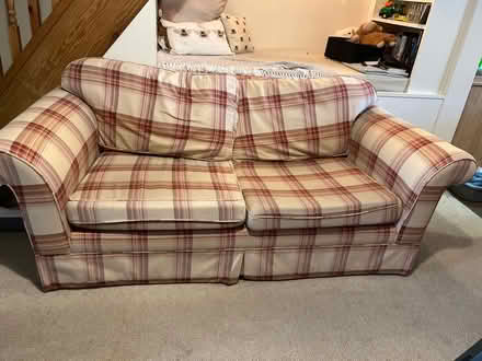 Photo of free Laura Ashley checked sofa (Biddulph Moor ST8) #1