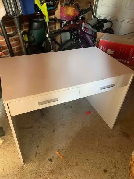 Photo of free White IKEA 2 drawer desk (Heybridge CM9) #2