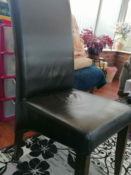 Photo of free 2 x faux leather chairs (Presteigne LD8) #2