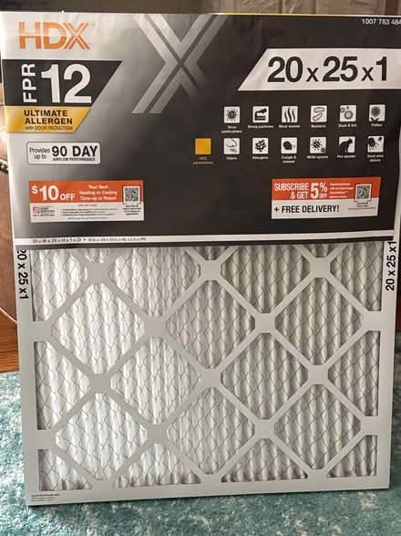 Photo of free Air Filter 20x25x1 (New but opened) (East Atlanta Village) #1