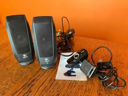 Photo of free Computer speakers and web cam (Malvern Link WR14) #1