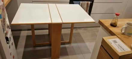 Photo of free White drop leaf table (Beulah Hill SW16) #2