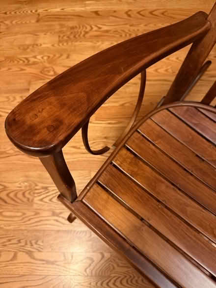 Photo of free Wooden Rocking Chair (Near 11 and Woodward) #3
