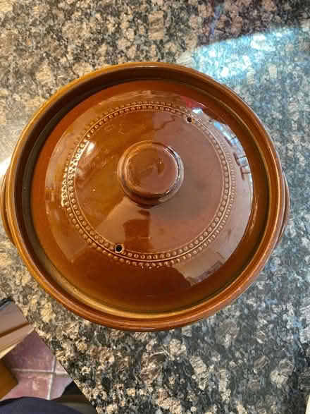 Photo of free Brown ceramic casserole pot (Woodley RG5) #2