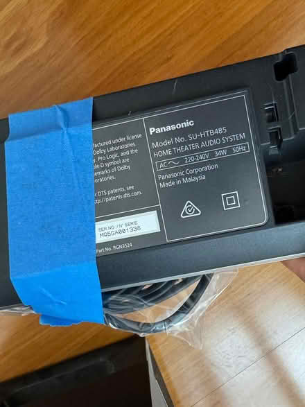 Photo of free Panasonic sound bar and subwoofer (Gladesville) #4