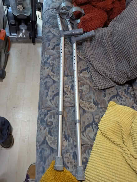 Photo of free Crutches and small spaceboot (Portslade by Sea BN41) #2