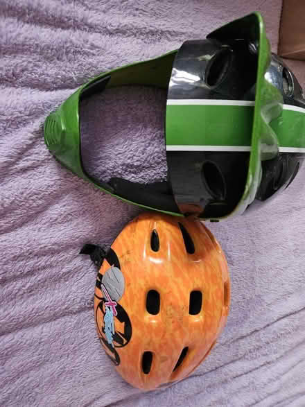 Photo of free Child's helmets just the orange 1 (Willaston CH64) #1