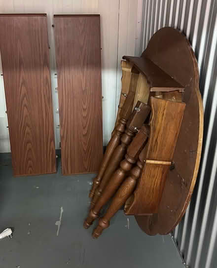 Photo of free Hardwood Table (Riverside nj) #3