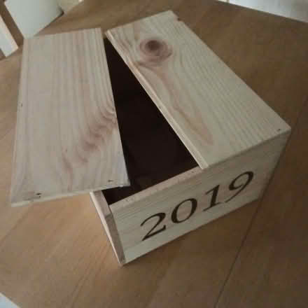 Photo of free As new wooden wine bottle box (Crawley RH10) #2