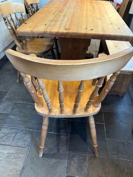 Photo of free Table, four chairs & bench (Canton CF5) #4