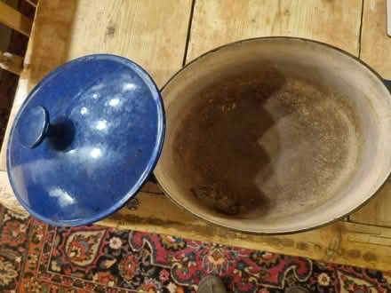 Photo of free Old Cast Iron Pot (Penzance - Tremithick Cross) #1