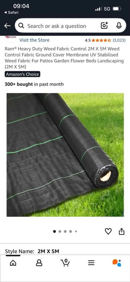 Photo of Garden weed membrane (SG11 2BS) #1