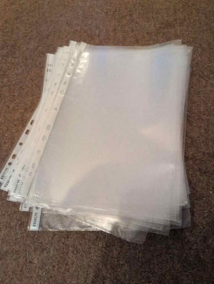 Photo of free A4 plastic filing sleeves (Eastcote HA5) #1