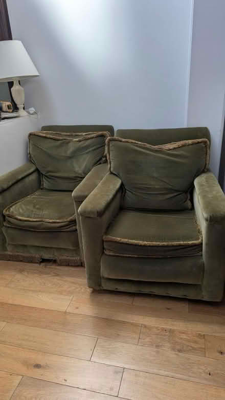 Photo of free 2x vintage arm chairs w (SW16) #1