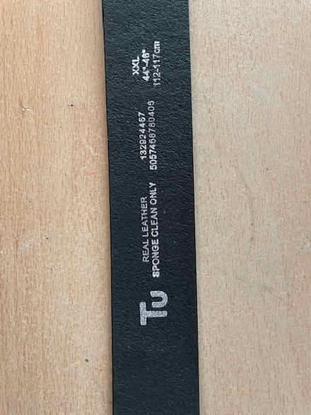 Photo of free XXL Black Leather Belt (Cambridge CB4) #1