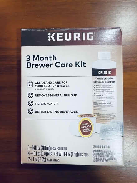 Photo of free Keurig 3Month Brewer Care Kit (Reston, VA) #1