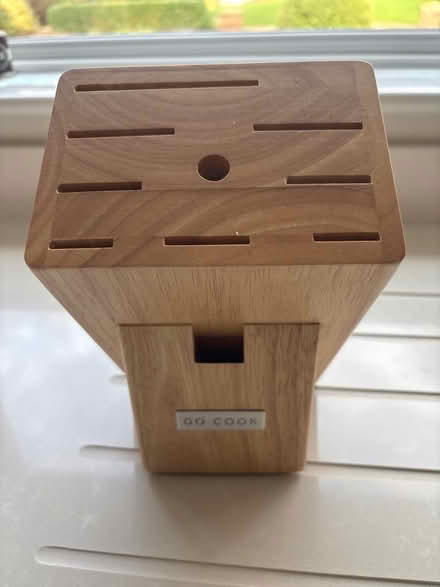 Photo of free Wooden knife block (Broomgrove TN34) #2