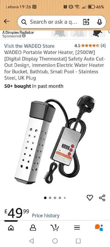 Photo of Portable water heater (Stone Cross BN23) #1