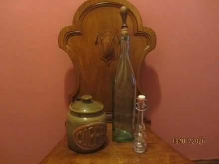 Photo of free Coffee jar and 2 glass bottles (Shepperton) #1